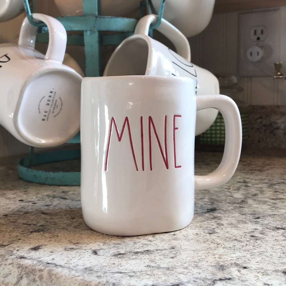 Rae Dunn LL MINE coffee mug red Valentine’s Day